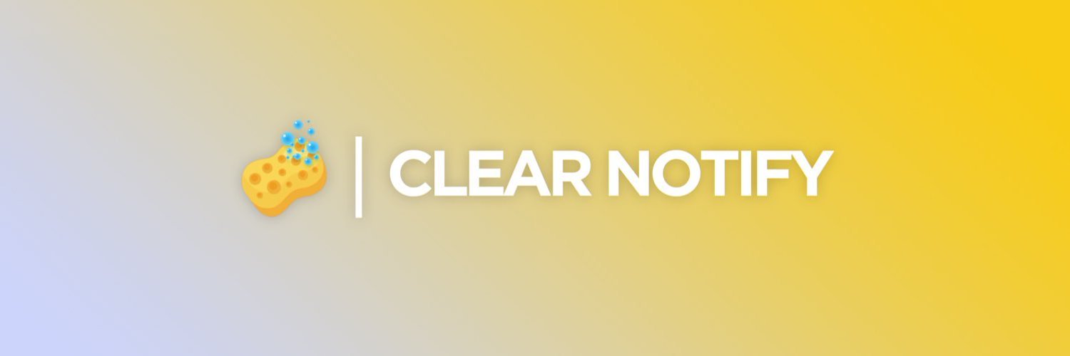 Clear Notify cook group presentation banner