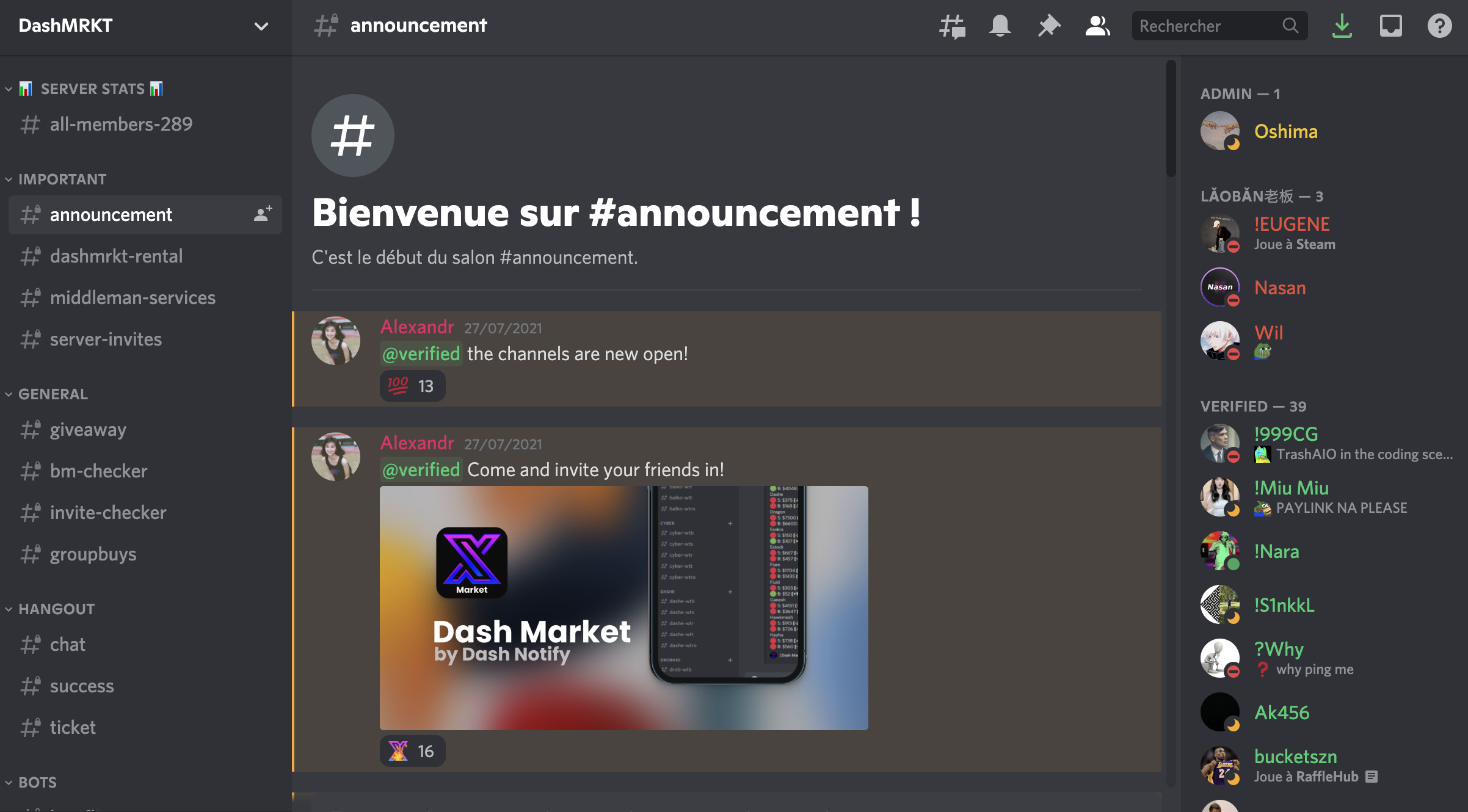 Dash Notify cook group presentation banner