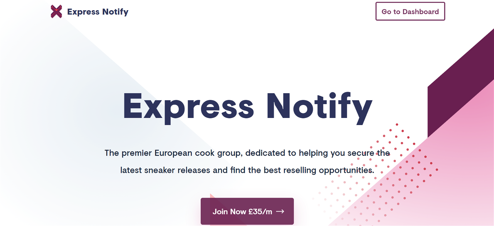 Express cook group presentation banner