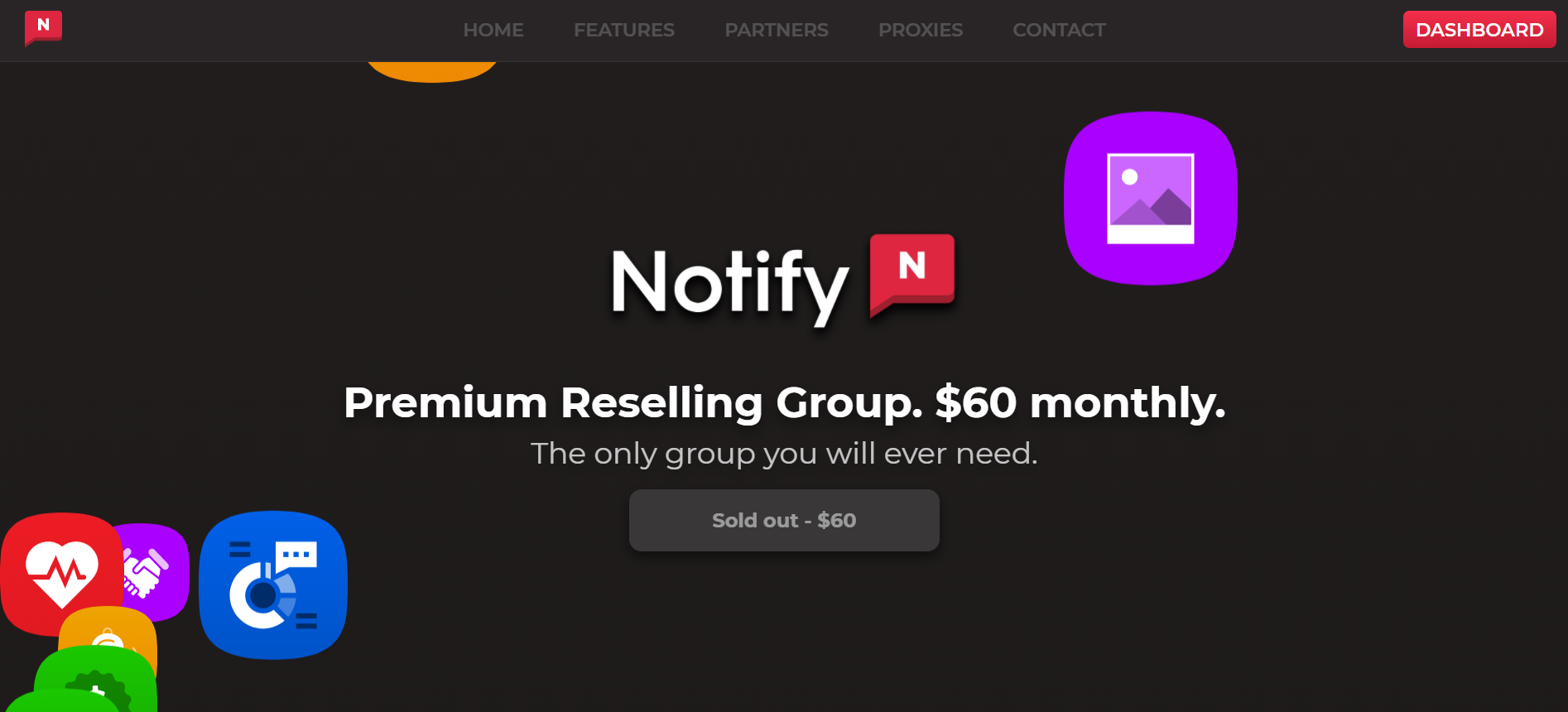 Notify cook group presentation banner