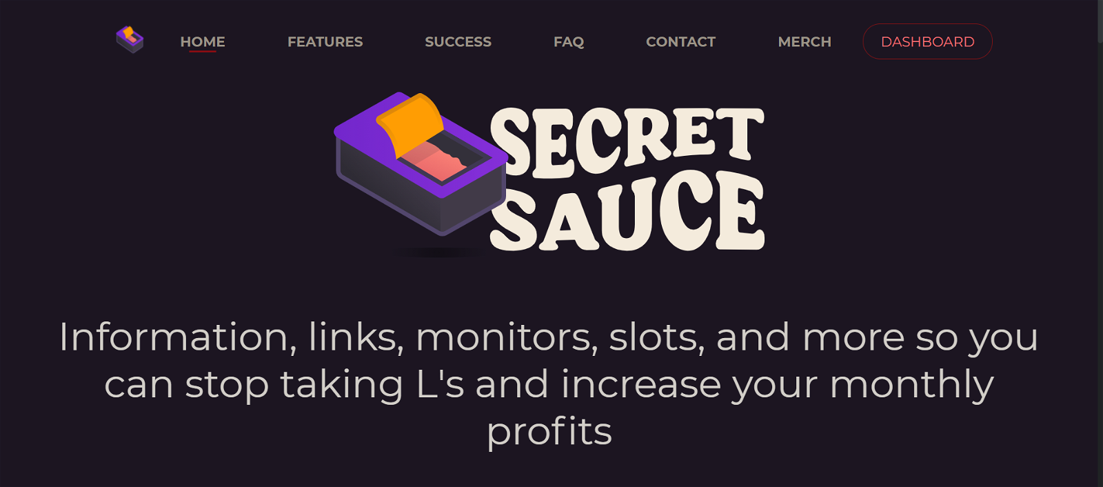 Secret Sauce cook group presentation banner