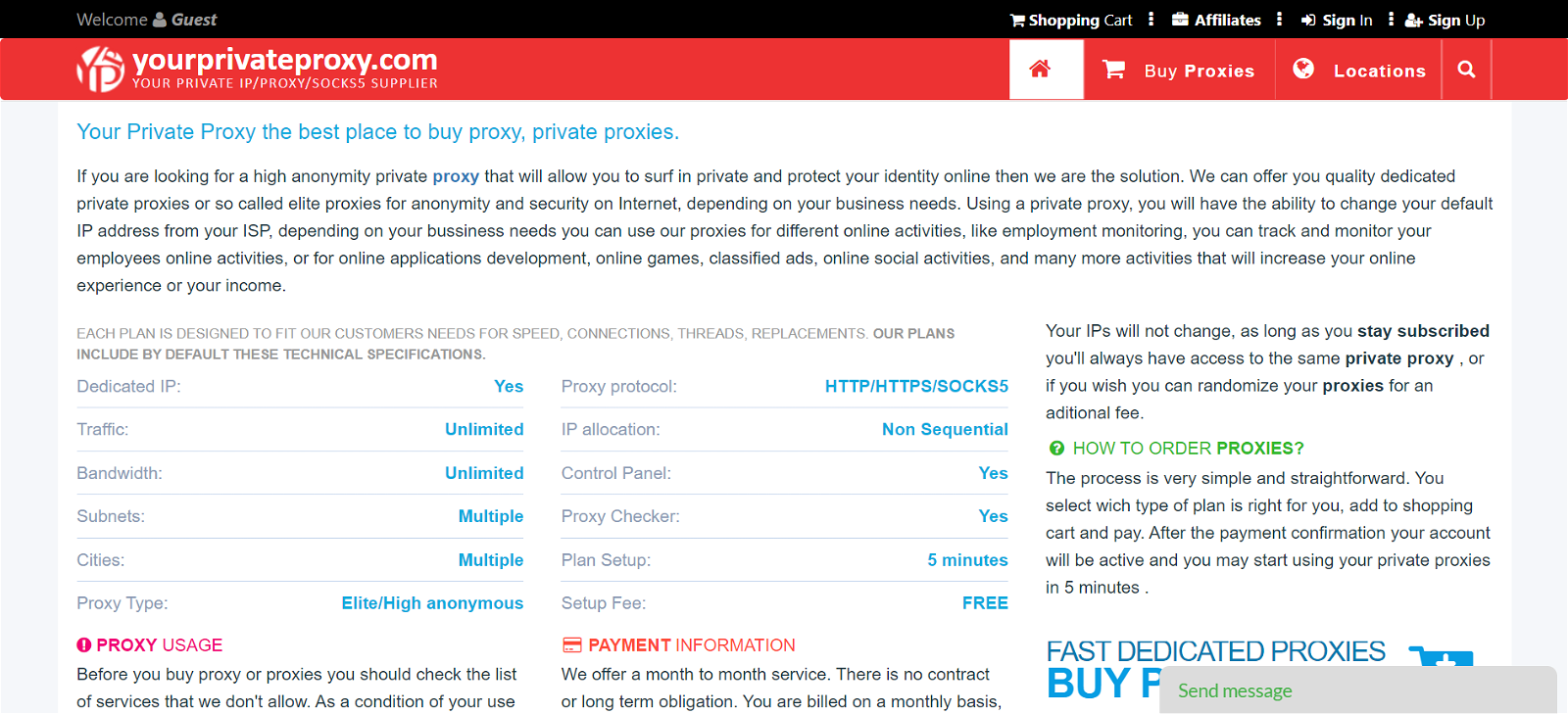 Your Private Proxy sneaker proxy residential proxies datacenter