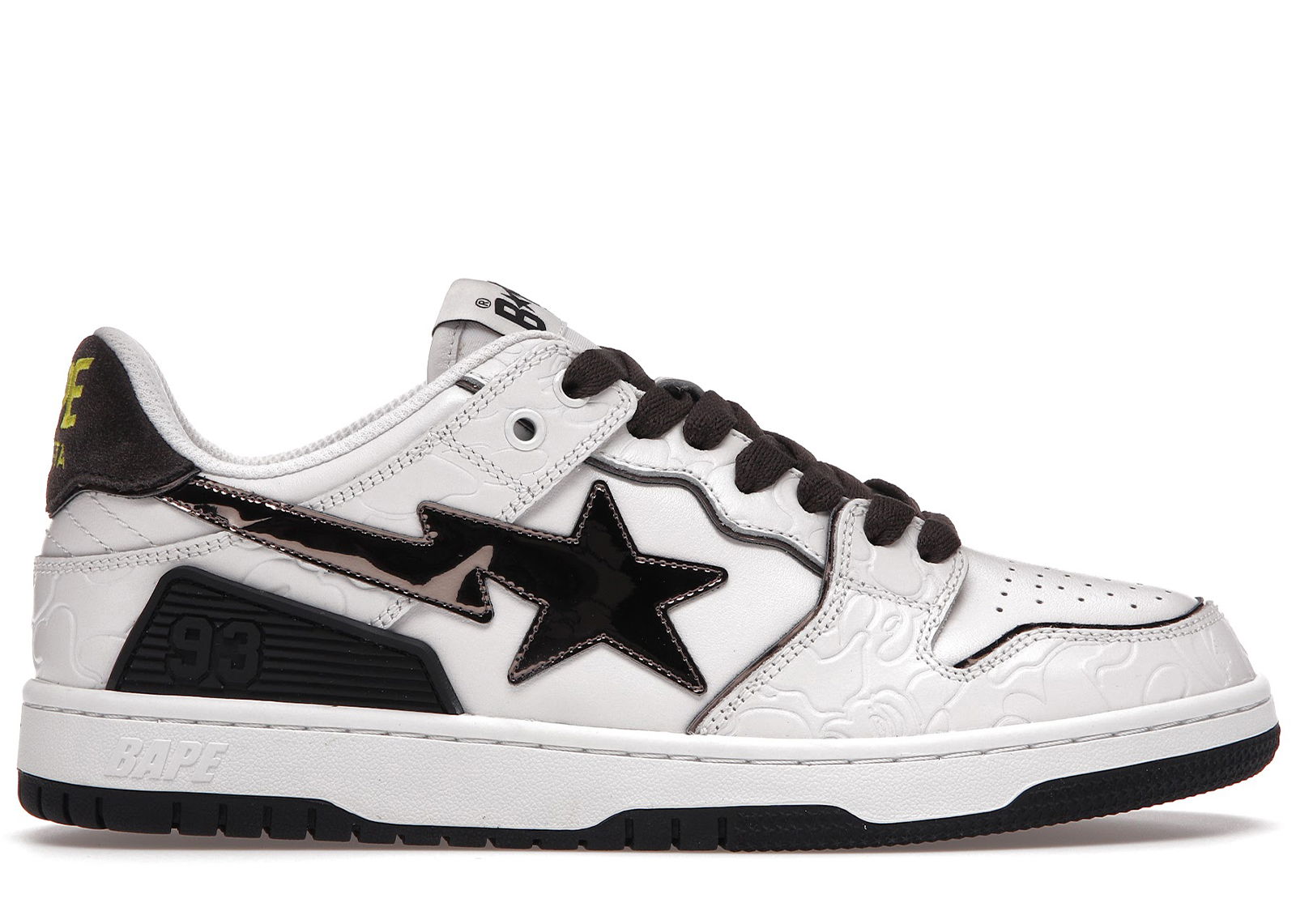 sneakers A Bathing Ape Bape SK8 Sta White Silver