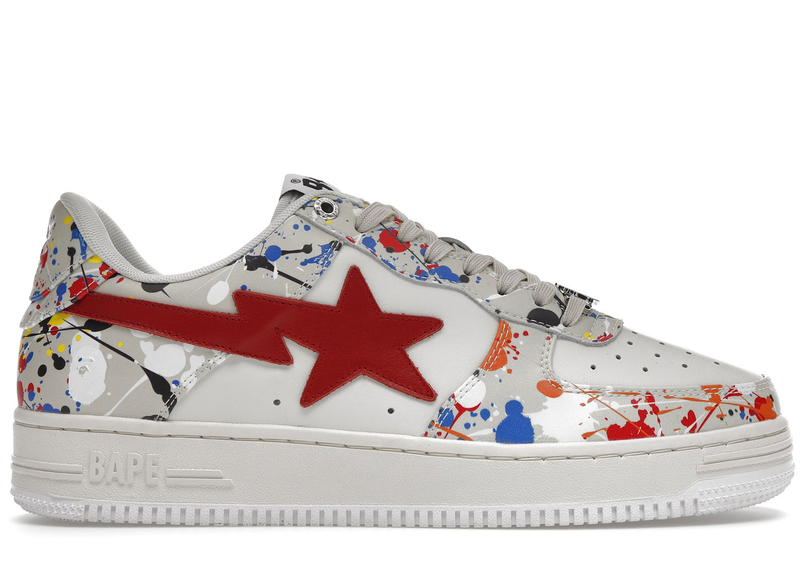 sneakers A Bathing Ape Bape Sta Paint Beige