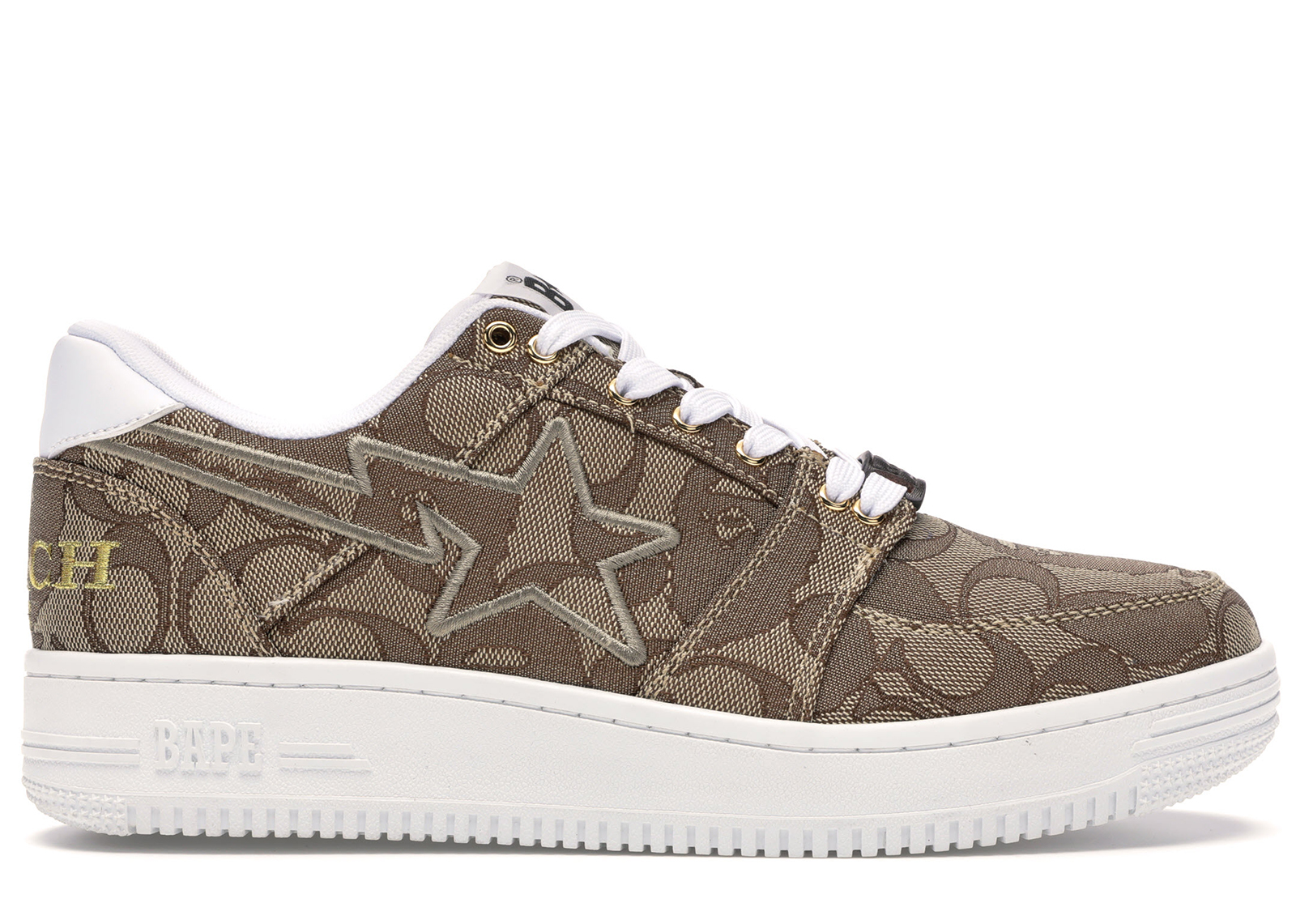 sneakers A Bathing Ape Bape Sta Low Coach Beige