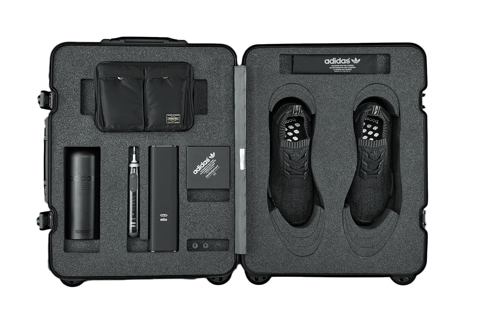 adidas NMD R1 Friends and Family Pitch Black (Rimowa Set W/ Accessories) sneaker informations