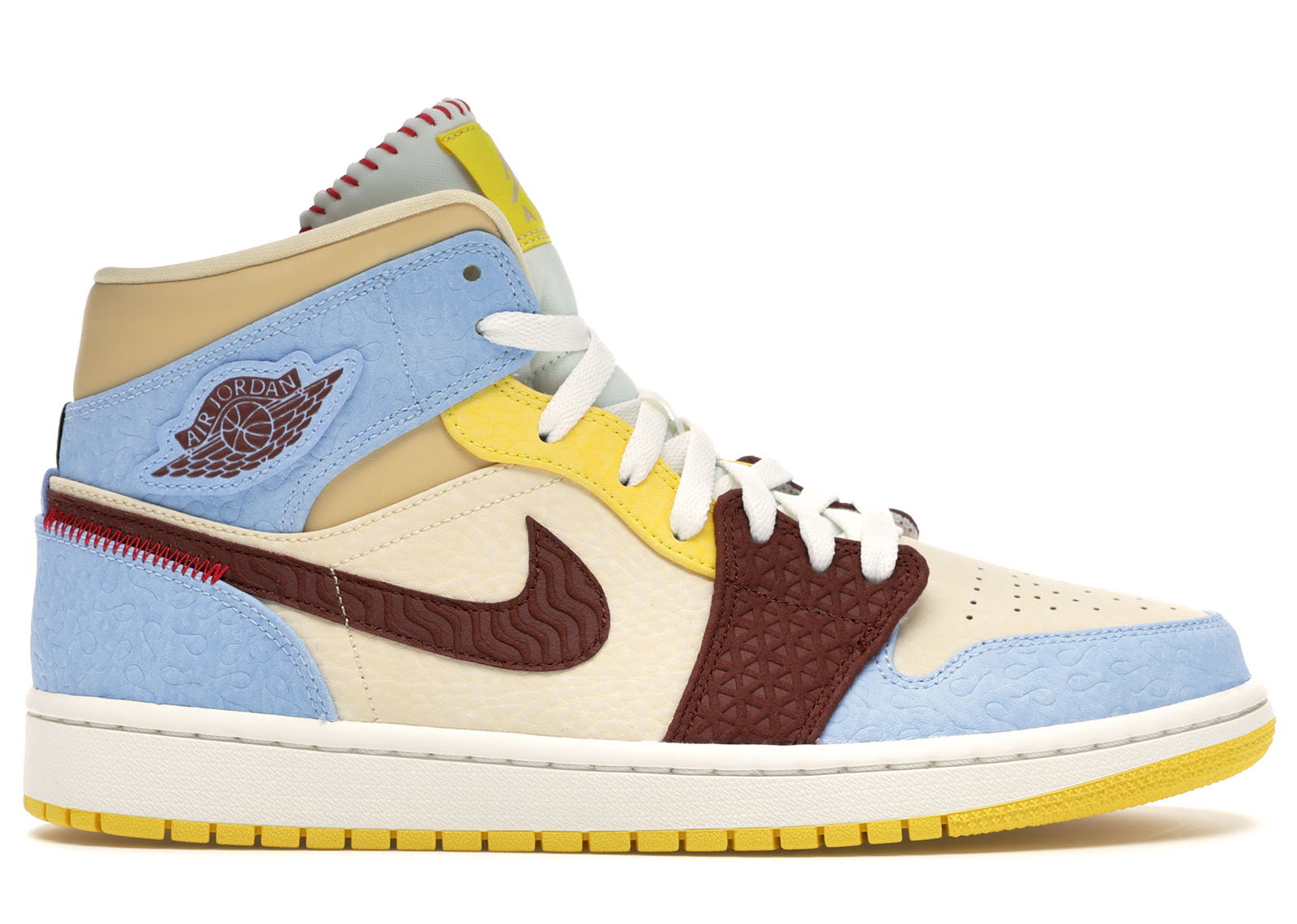 Jordan 1 Mid SE Fearless Maison Chateau Rouge sneakers