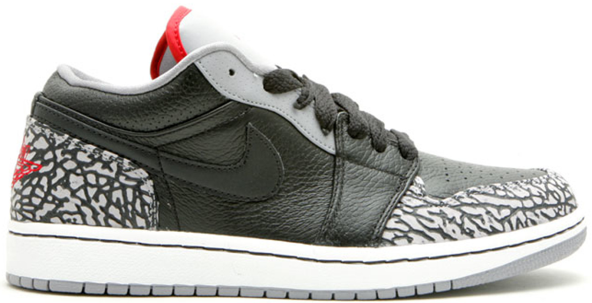 sneakers Jordan 1 Phat Low Black Cement (2008)