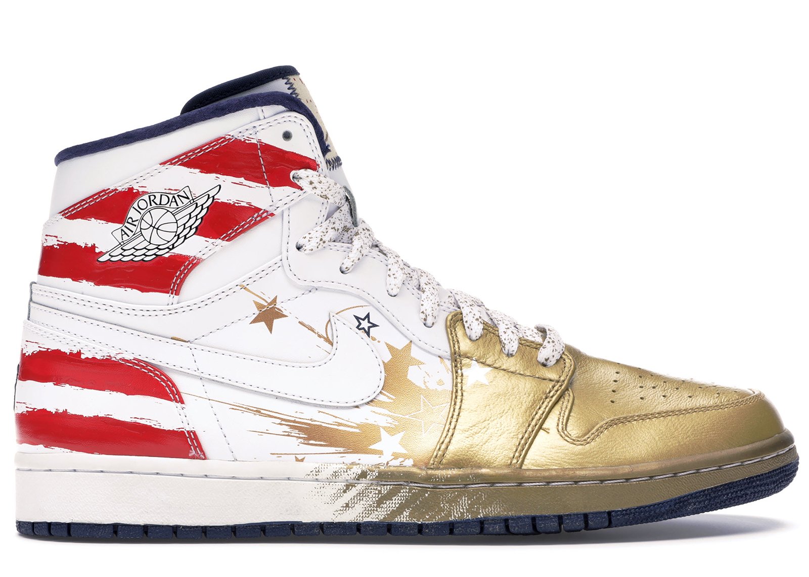 Jordan 1 Retro Dave White Wings For the Future Gold sneakers
