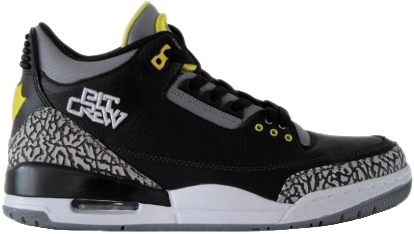 sneakers Jordan 3 Retro Oregon Ducks Pit Crew (Both Pairs)