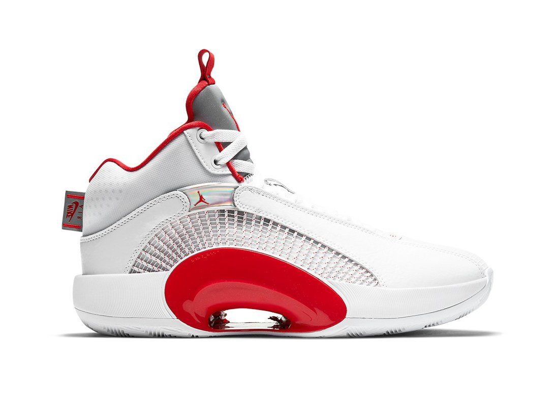sneakers Jordan XXXV Fire Red (White Sole)