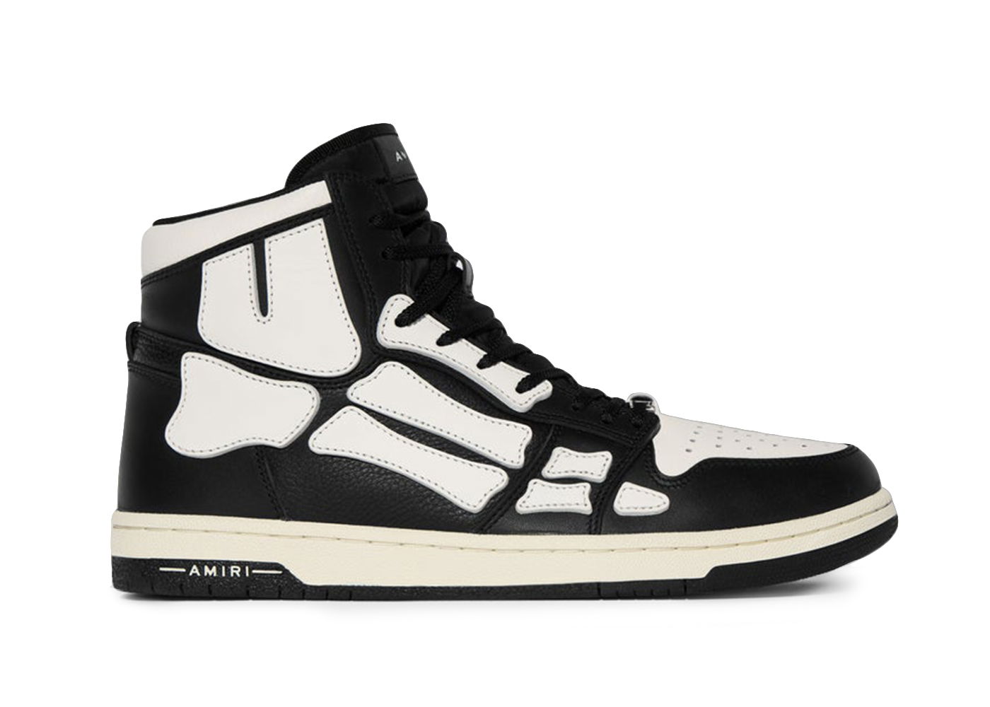 AMIRI Skel Top Hi Black Black White - TimeToCop