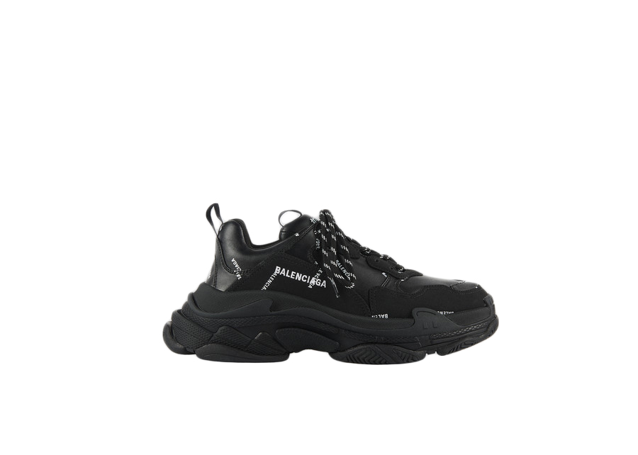 sneakers Balenciaga Triple S Allover Logo Black
