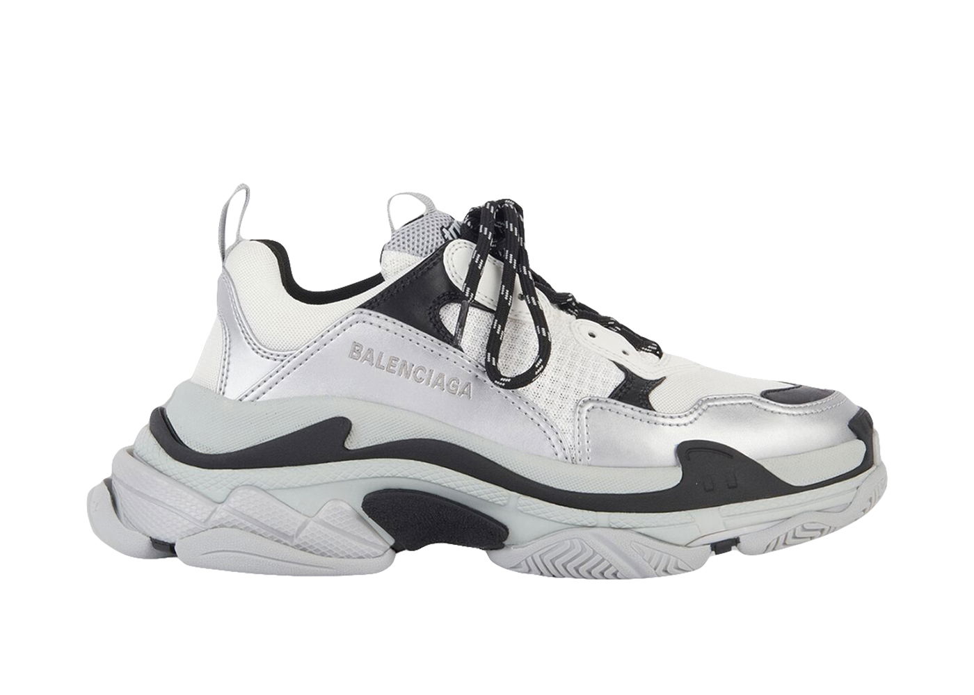 sneakers Balenciaga Triple S Grey Metallic