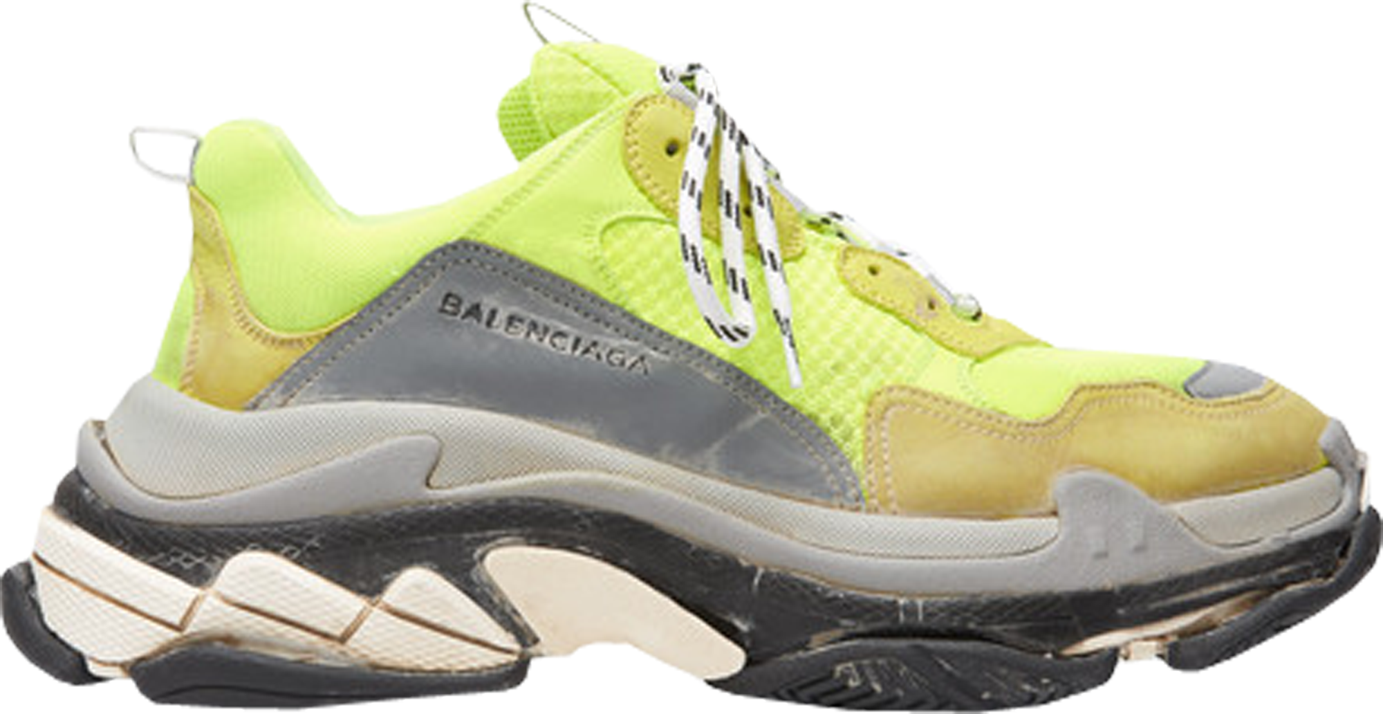sneakers Balenciaga Triple S Neon Yellow