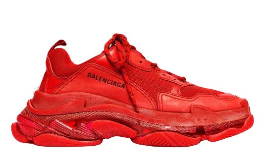 sneakers Balenciaga Triple S Red Clear Sole (W)