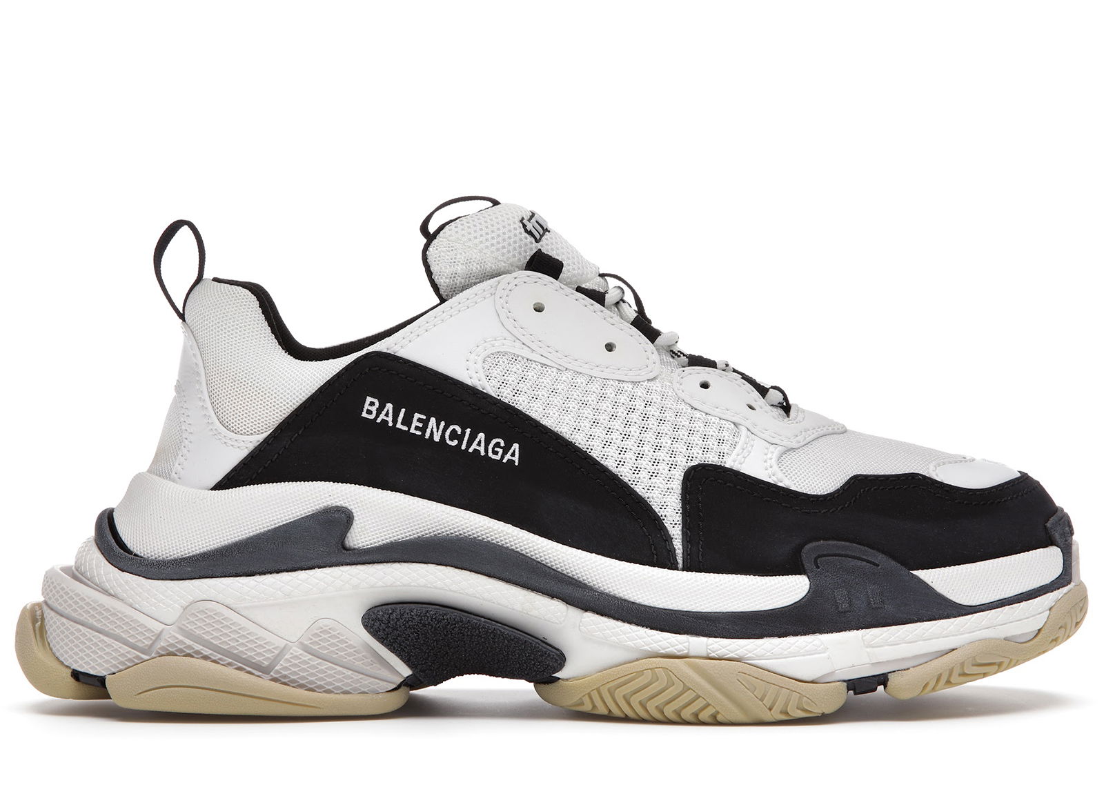 sneakers Balenciaga Triple S White Black