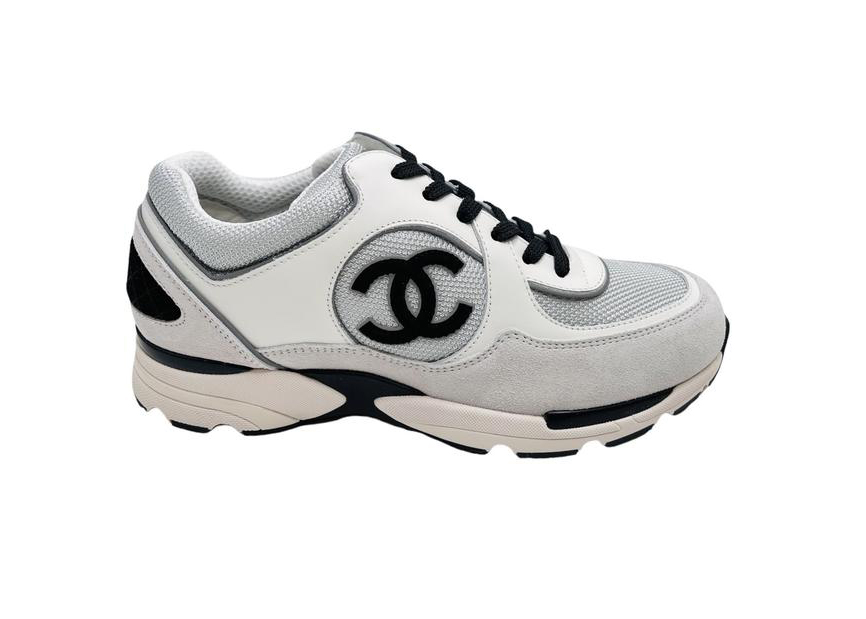 sneakers Chanel CC Logo Trainer White Leather