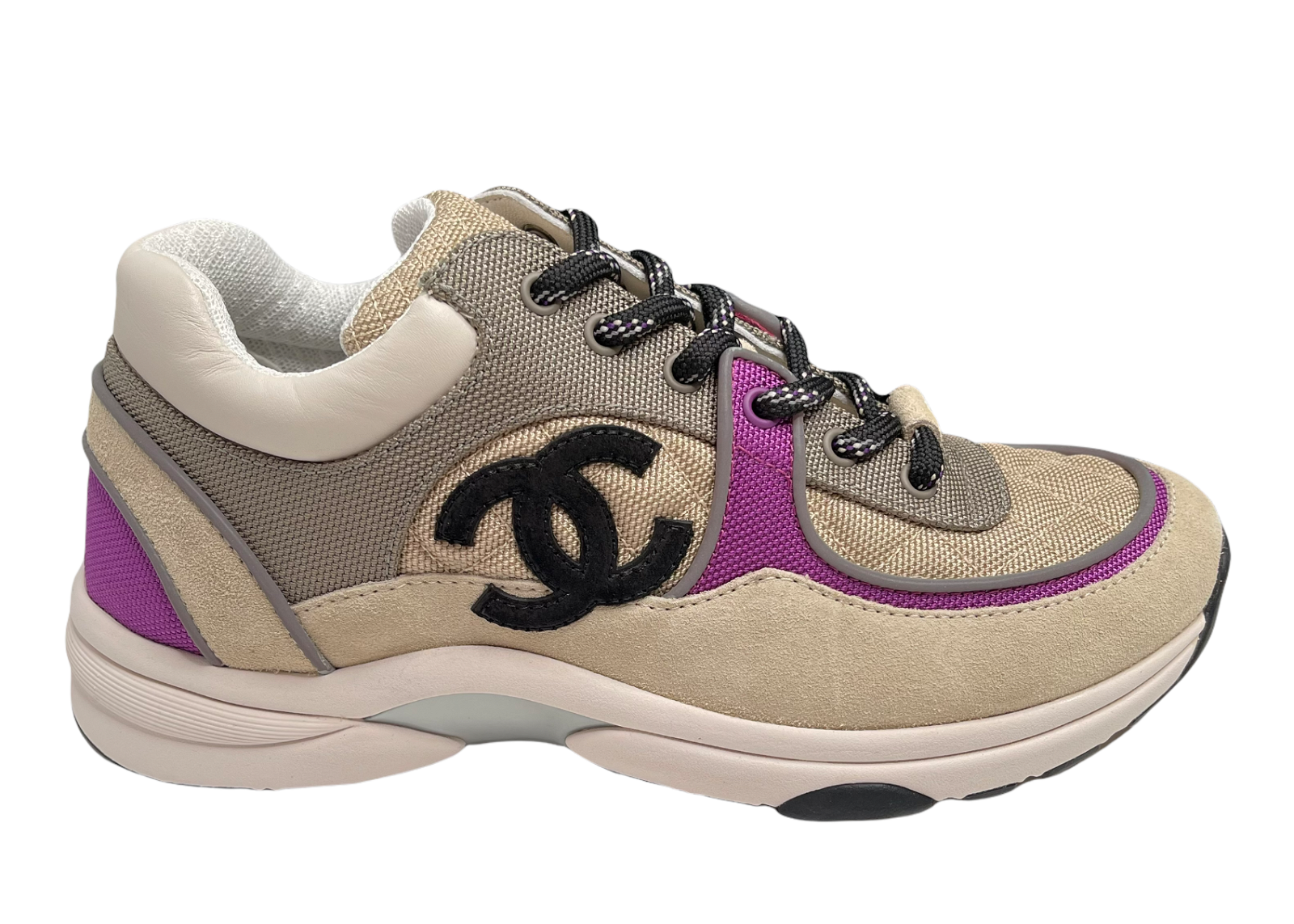 Chanel Low Top Trainer Beige Purple sneakers