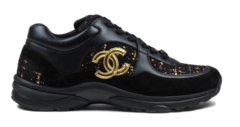 sneakers Chanel Low Top Trainer CC Suede Tweed