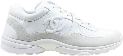 Chanel Low Top Trainer CC Triple White sneaker informations