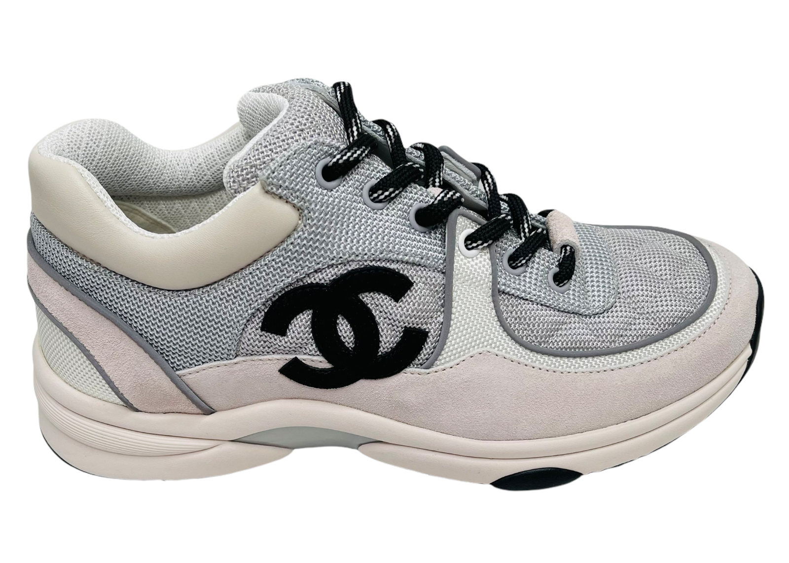 Chanel Low Top Trainer Gray White sneakers