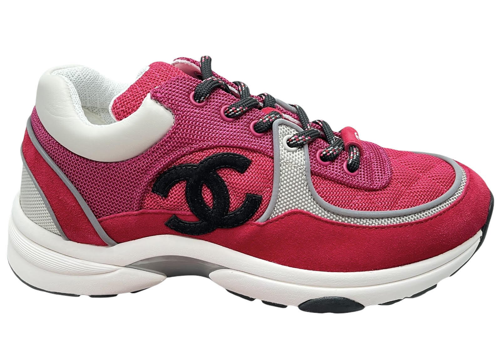 sneakers Chanel Low Top Trainer Pink Silver