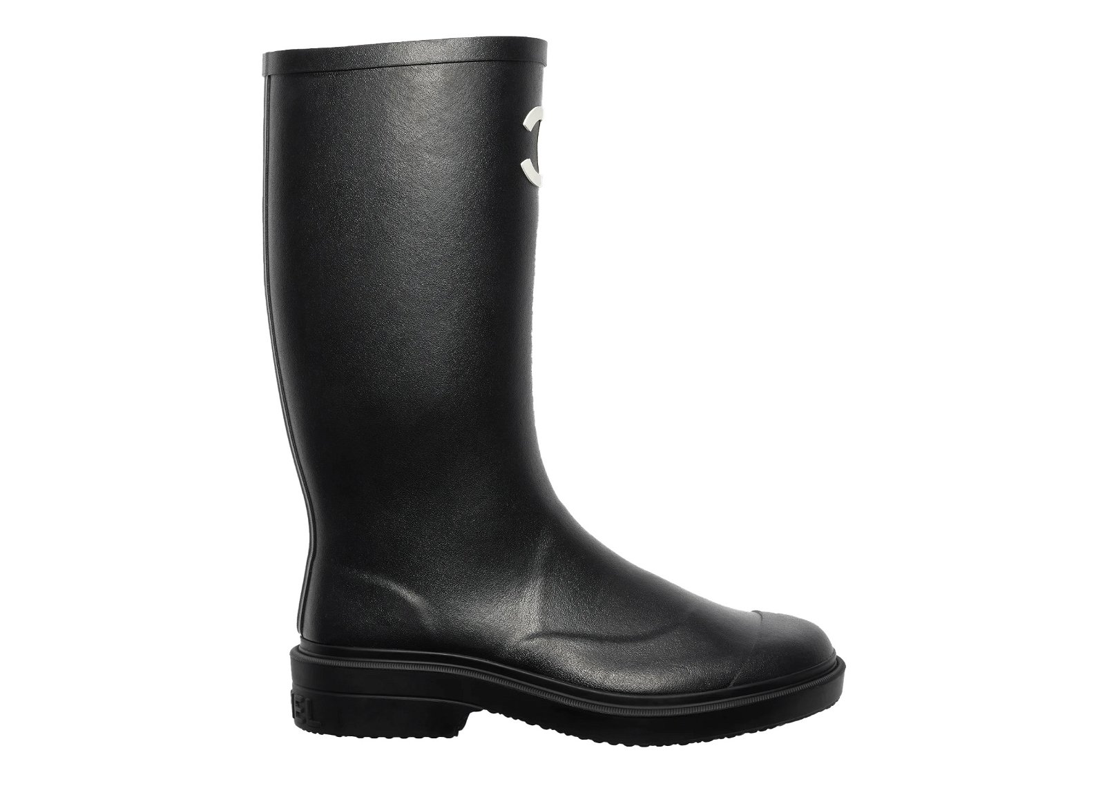 Chanel Rubber Rain Boots Black sneakers