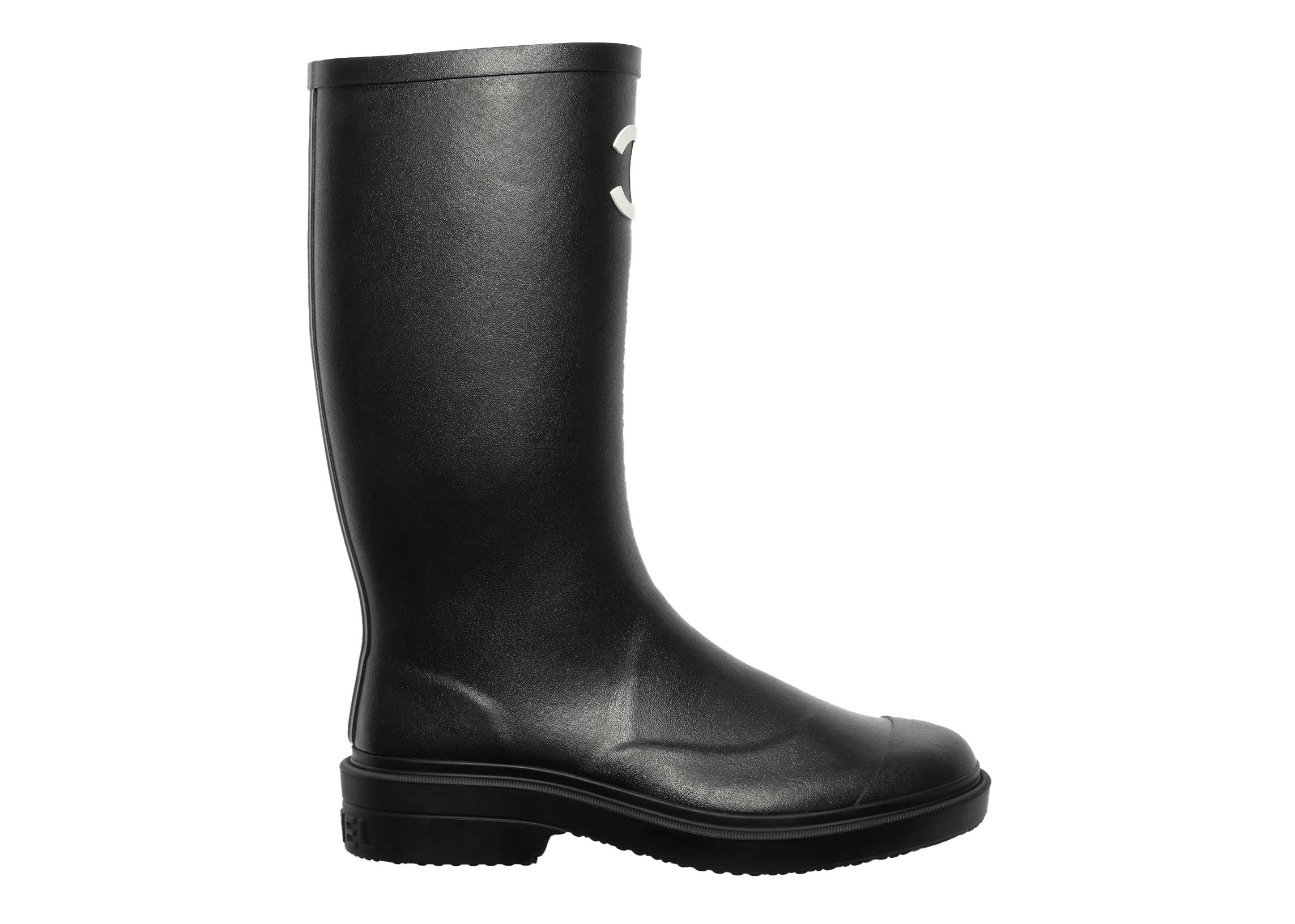sneakers Chanel Rubber Rain Boots Black