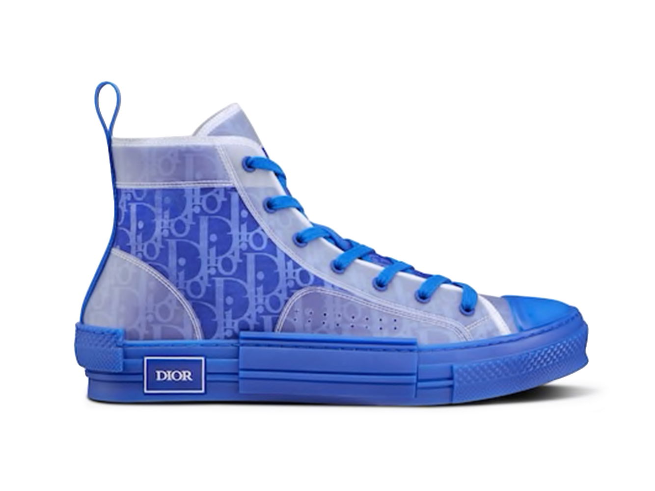 sneakers Dior B23 High Top Blue Dior Oblique Canvas