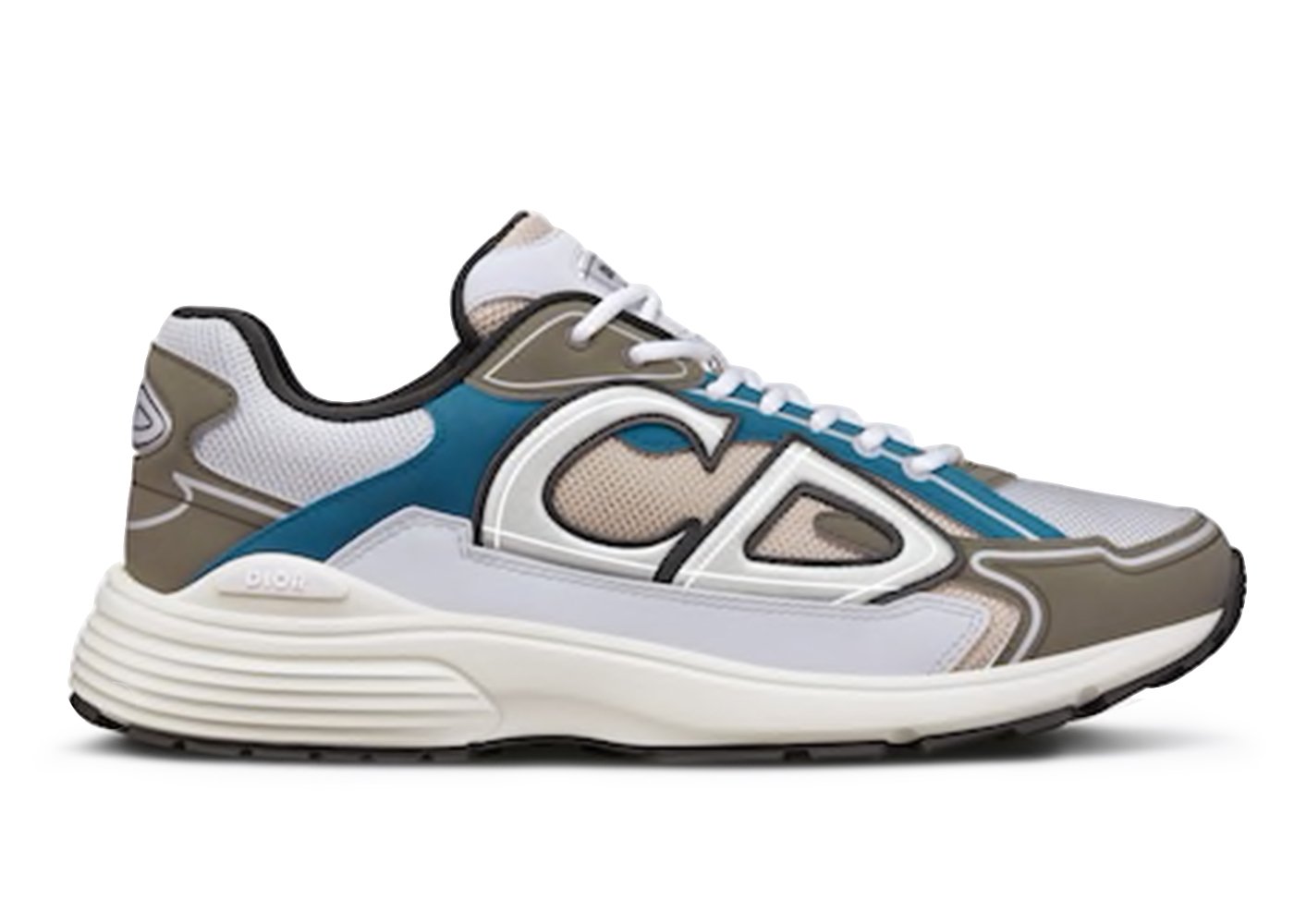 Dior B30 White Beige Blue Olive sneakers