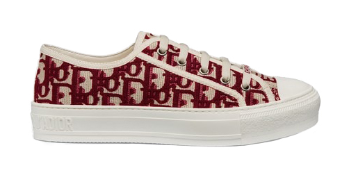 sneakers Dior Walk'N'Dior Oblique Red Canvas (W)