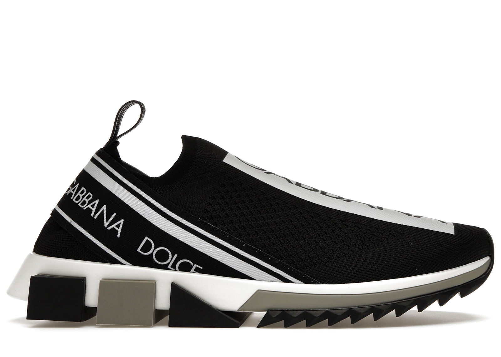 sneakers Dolce & Gabbana Sorrento Logo Slip On Black Grey White