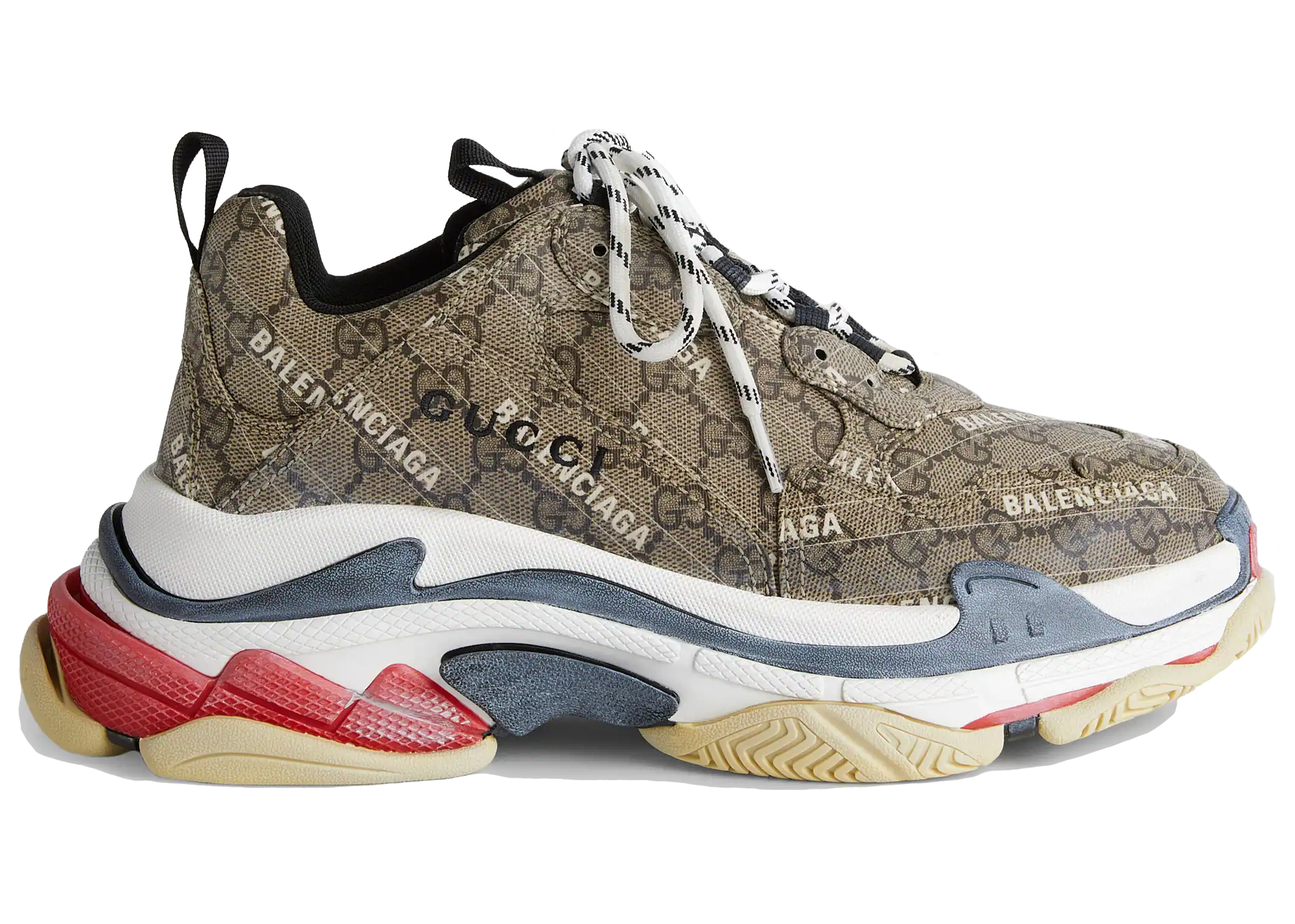sneakers Gucci x Balenciaga The Hacker Project Triple S Beige