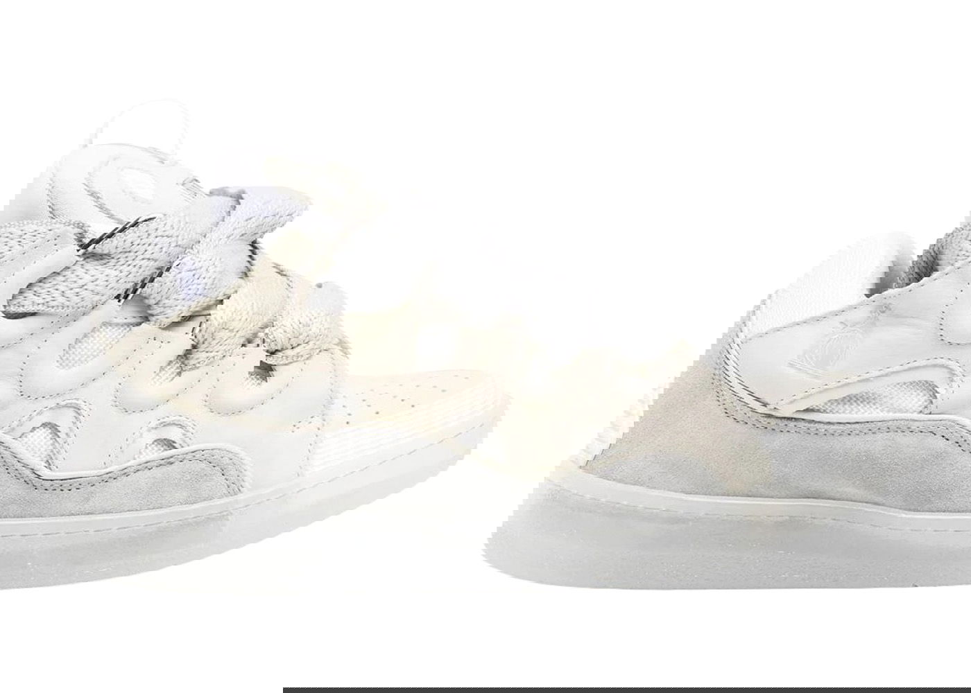 sneakers Lanvin Curb Sneaker White Beige