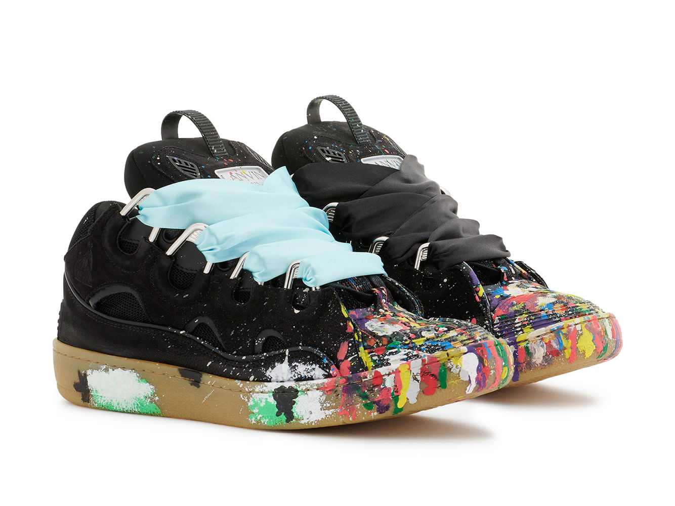 sneakers Lanvin Leather Curb Gallery Dept. Black Multi