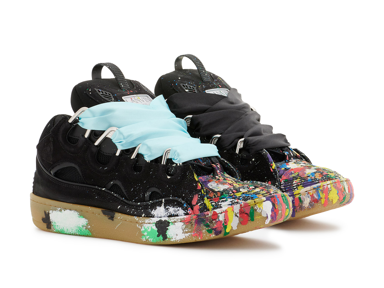 sneakers Lanvin Leather Curb Gallery Dept. Black Multi
