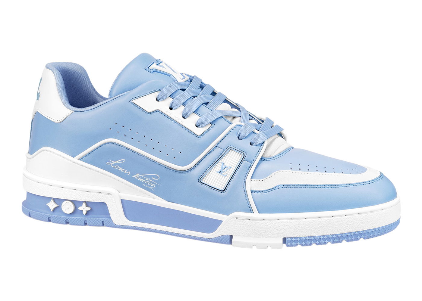 Louis Vuitton LV Trainer #54 Light Blue White - TimeToCop