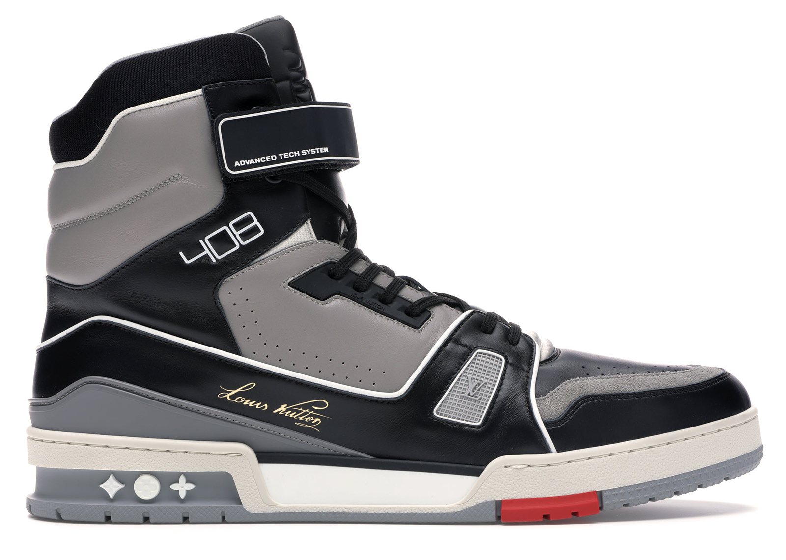 louis vuitton lv trainer sneaker boot high