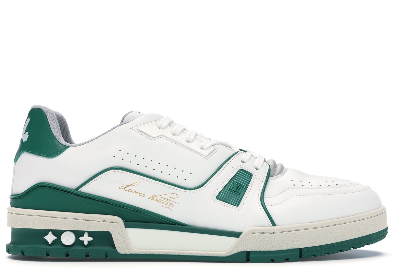 sneakers Louis Vuitton LV Trainer Sneaker Low White Green