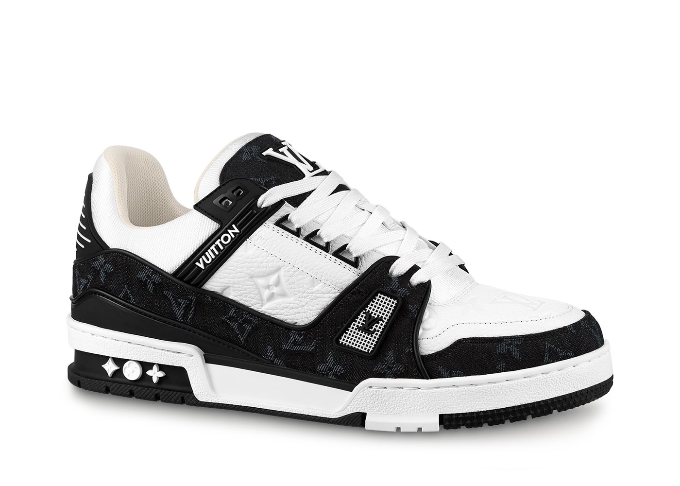 sneakers Louis Vuitton LV Trainer White Black