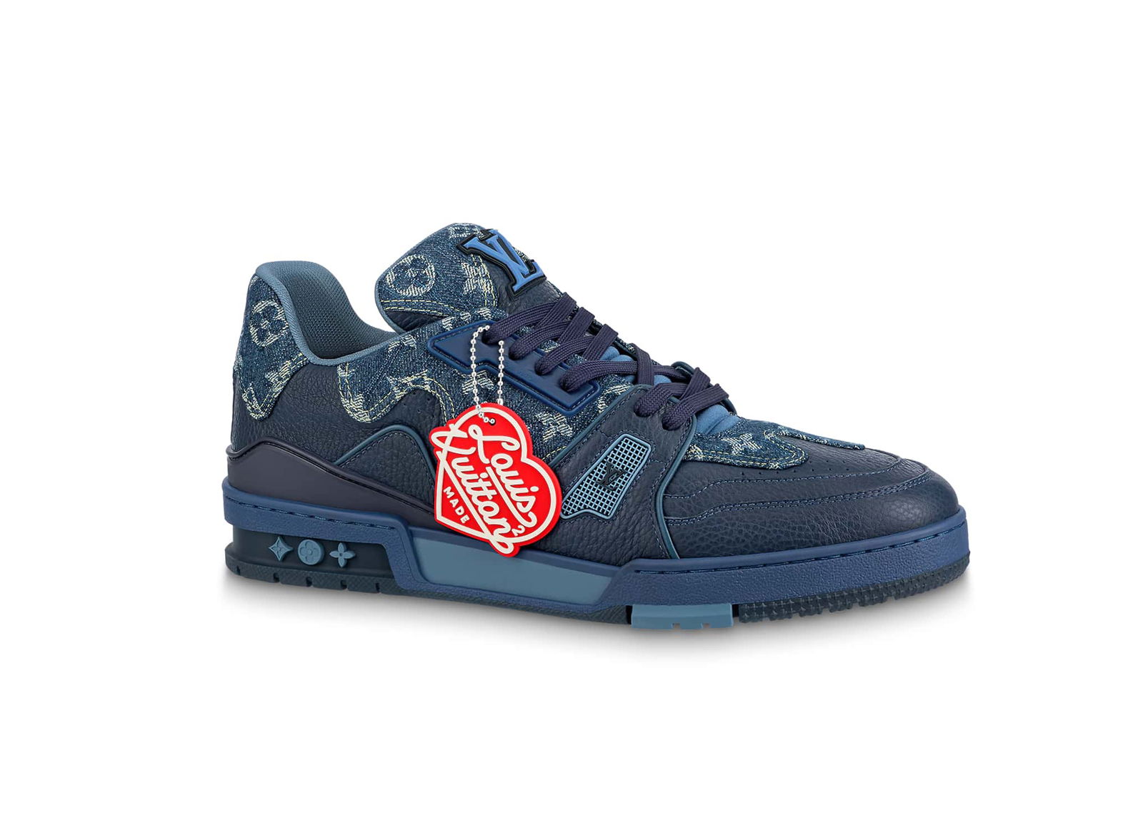 sneakers Louis Vuitton LV Trainer x Nigo Blue Demin
