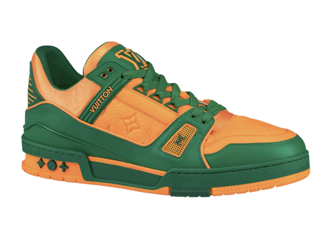 sneakers Louis Vuitton Trainer Green Orange
