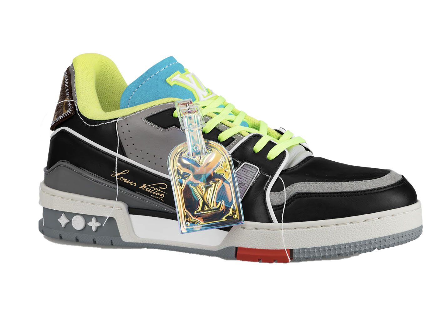 sneakers Louis Vuitton Trainer Green SS21