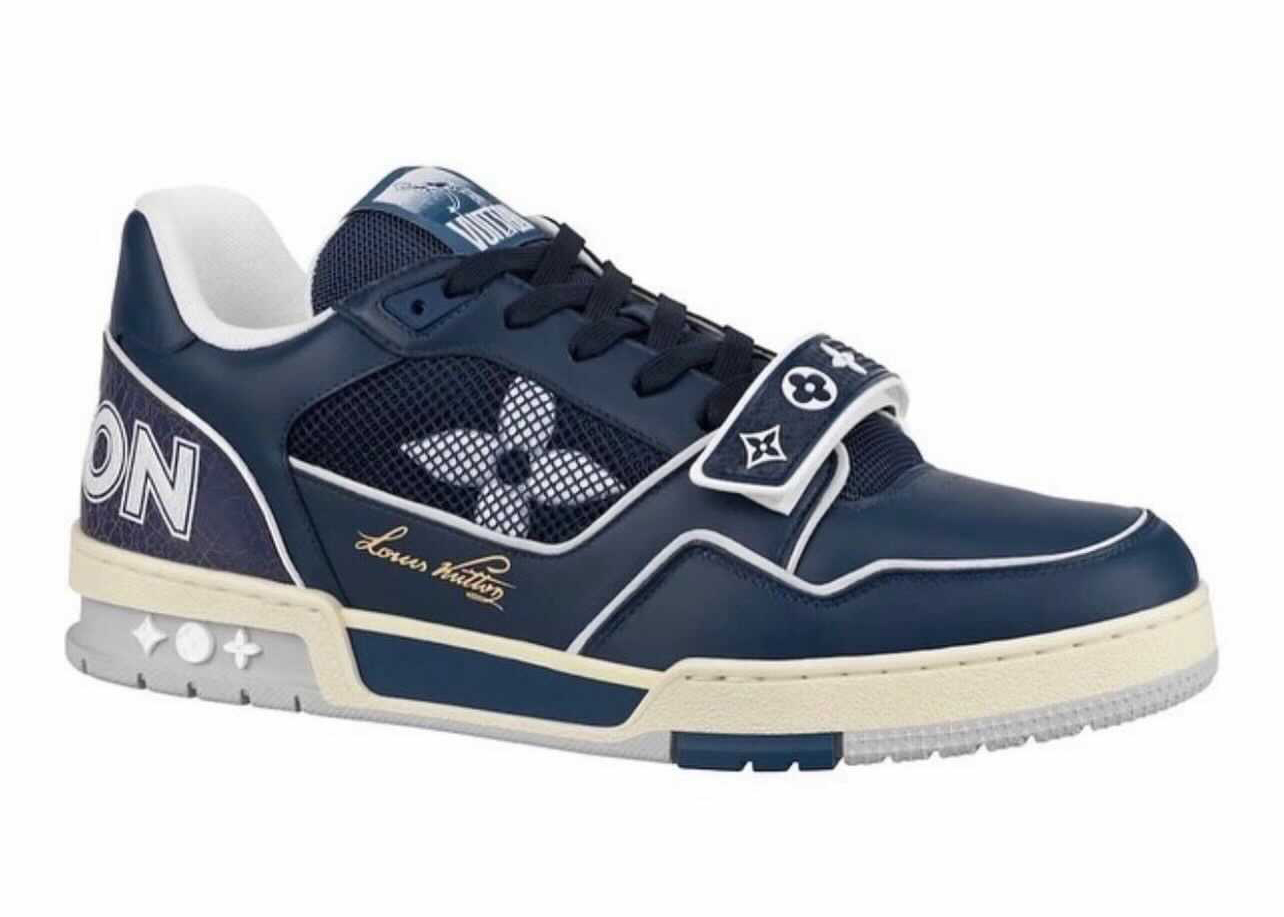 sneakers Louis Vuitton Trainer Navy Mesh
