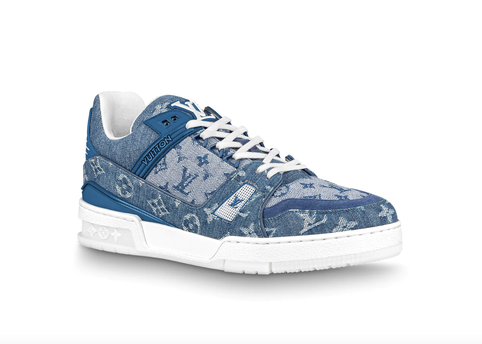 sneakers Louis Vuitton Trainer Sneaker Denim Monogram
