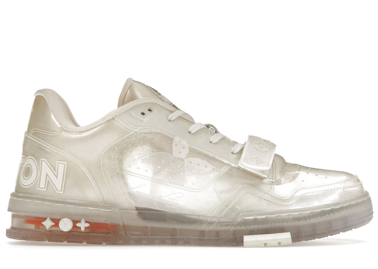 sneakers Louis Vuitton Trainer White Transparent