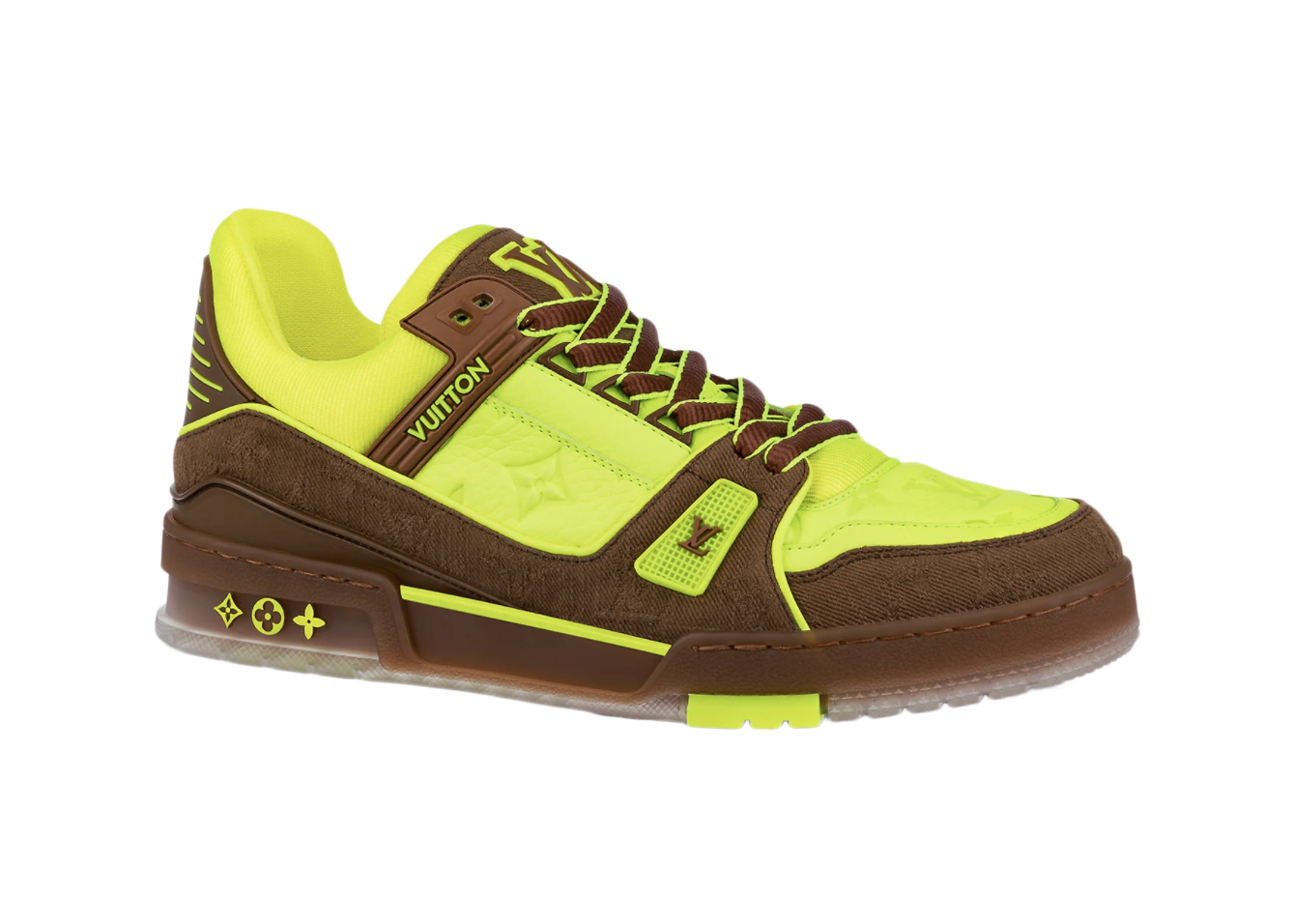 sneakers Louis Vuitton Trainer Yellow Brown