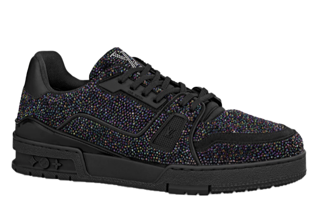 sneakers LV Trainer Black Crystals