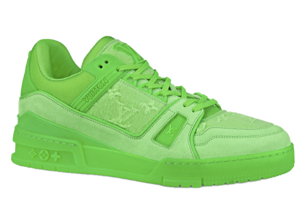 sneakers LV Trainer Fluroescent Green